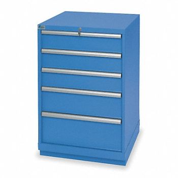 LISTA Mod Drwr Cab 41-3/4 H 5 Drwr Bright Blue, 4LE46