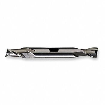 CLEVELAND Sq. End Mill Double End Cobalt 9/16, 2MZN2