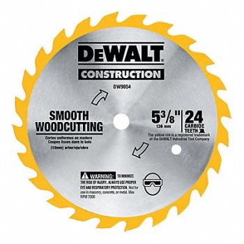 DEWALT Circular Saw Blade Blade Dia 5-3/8 in., 4LF44