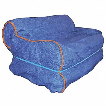 GRAINGER APPROVED Cotton/Poly Quilted Furniture Cover, 4LGK3