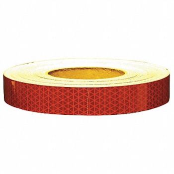 ORALITE Reflective Tape W 1 In L 50 Yd Red, 4LGL8