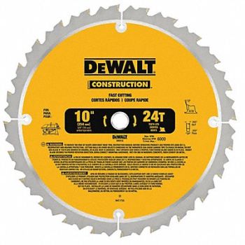 DEWALT Circular Saw Blade Blade Dia 10 in., 4LK57