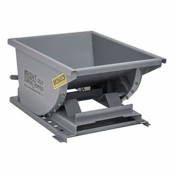 GRAINGER APPROVED Self Dumping Hopper Medium Duty Gray, 4LLJ1