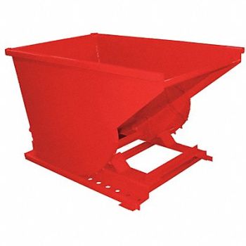 GRAINGER APPROVED Self Dumping Hopper Medium Duty Red, 4LLL8