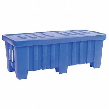 MYTON INDUSTRIES Ribbed Wall Container Blue, 4LMC2