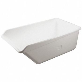 REMCO Hopper Tub White Polyethylene, 4LMJ3