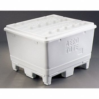 REMCO Stking and Nesting Tote Tub White PP, 4LMK3