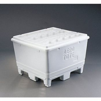 REMCO Lid Tote Tub White Polyethylene 41.2 in, 4LMK4