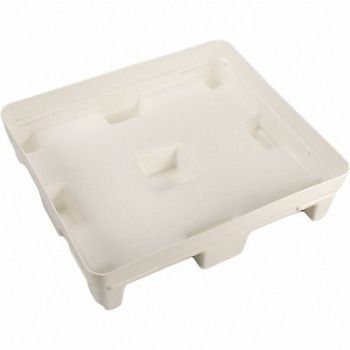 REMCO PalletToteTub White Polyethylene 9.8 in, 4LMK5