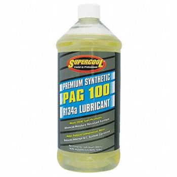 SUPERCOOL A/C Comp PAG Lube 32 Oz Flash Point 450F, 4LTT3