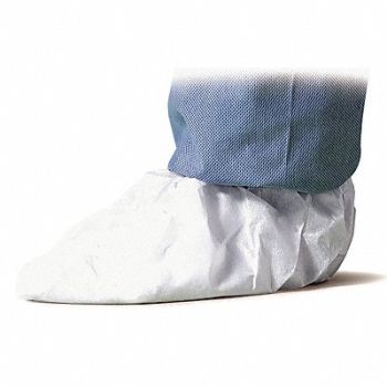DUPONT D9837 Boot Covers XL White PK200, 4LUP8