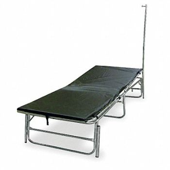 FSI Portable Medical Field Cot with IV Pole, 4LUR9