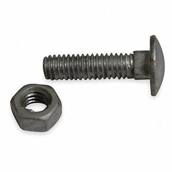 GRAINGER APPROVED Carriage Bolts Steel 3/8 In Dia PK10, 4LVK2