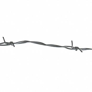 GRAINGER APPROVED Barbed Wire 4 Barbed Pt. 15-1/2 ga., 4LVP4