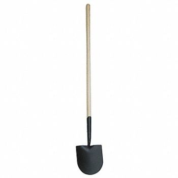 WESTWARD Round Point Shovel 48 In.Handle 14 ga., 4LVT3