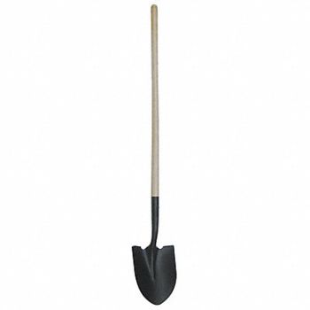 WESTWARD Round Point Shovel 48 In.Handle 14 ga., 4LVT2