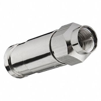 POWER FIRST Coax Conn F-Type RG11 Reg/Tri/Quad PK10, 4LWY5