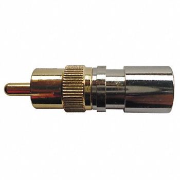 POWER FIRST Coaxial Connector RCA RG6 PK10, 4LWY9