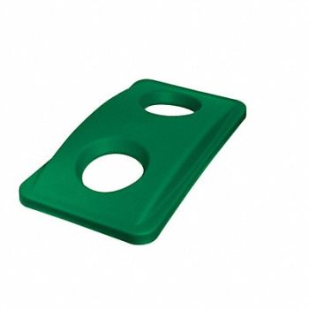 RUBBERMAID COMMERCIAL PRODUCTS Bottle/Can Recycling Top Plastic Grn, 4LZL5