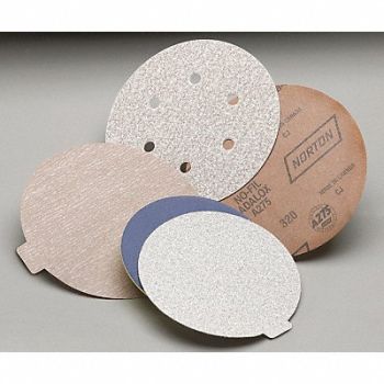 NORTON H5915 Hook-and-Loop Sand Disc 5 in Dia PK100, 4MAA4