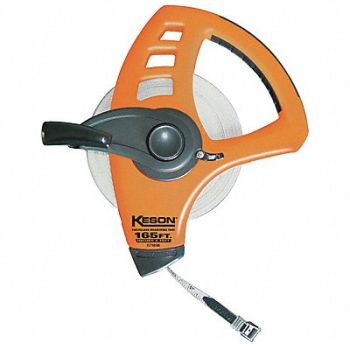 KESON Tape Measure 1/2 Inx165 ft Orange/Black, 4MHH8