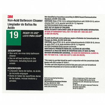 TOLCO Secondary Bottle Label Gloss Paper PK12, 4MJ01