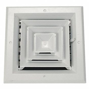GRAINGER APPROVED Diffuser 4-Way Duct Size 10, 4MJJ7
