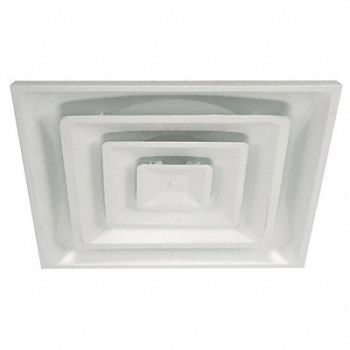 GRAINGER APPROVED Diffuser 3-Cone Duct Size 12 White, 4MJV5