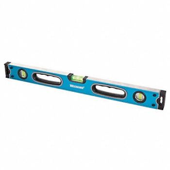 WESTWARD Magnetic Box Beam Level 24 In Hand Holes, 4MRV5