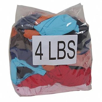 GRAINGER APPROVED Cloth Rag Reclaimed Size Varies, 4MY52