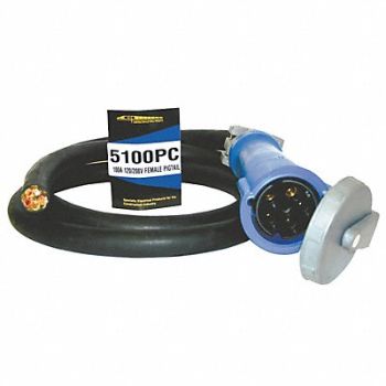 SOUTHWIRE Power Cord Female Pin/Sleeve 5P 5 Wire, 4NAF1