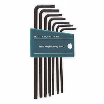 WIHA Torx Key Set L Shape 2 1/2 in to 4 in, 4NB56