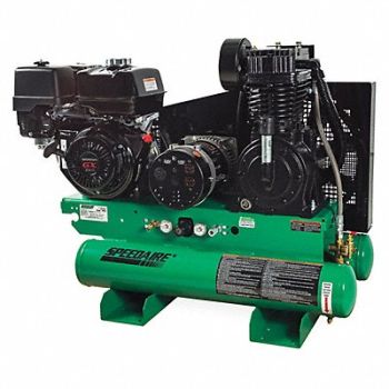 SPEEDAIRE Stationary Air Compr/Generator 2 Stage, 4NB87