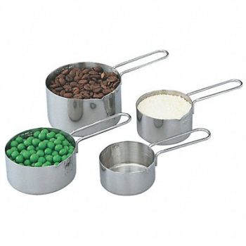 VOLLRATH Four-Piece Measuring Cup Set, 4NCK9