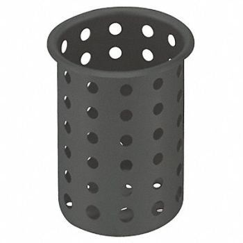 VOLLRATH Flatware Cyldr Blk Plastic, 4NCZ3