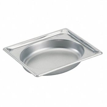 VOLLRATH Steam Table Pans Half Oval, 4NDN5