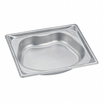VOLLRATH Steam Table Pans Half Kidney, 4NDN7