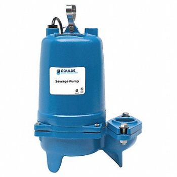 GOULDS WATER TECHNOLOGY 3/4 HP Sewage Ejector Pump 460VAC, 5NXX5