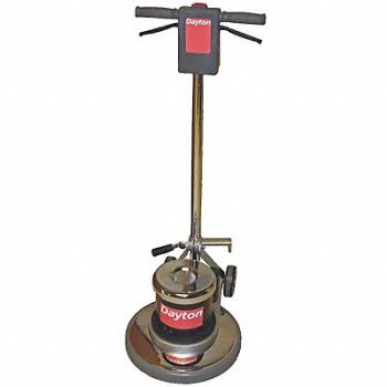 DAYTON Floor Scrubber Single 17 In 1.5HP 175rpm, 6UFR5