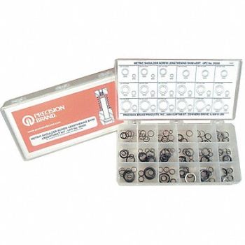 PRECISION BRAND Shim Asst Length Metric 330Pc 33Sz, 4NFH4