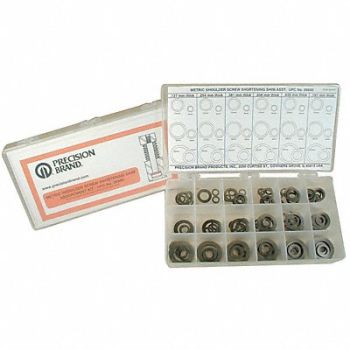 PRECISION BRAND Shim Asst Short Metric 360Pc 36Szs, 4NFH5