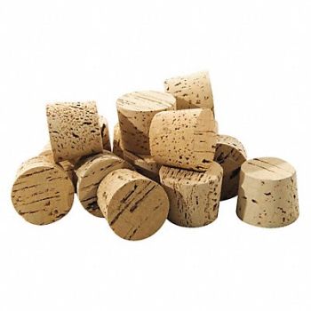 GRAINGER APPROVED Natural Tapered Cork Trade Sz 30 PK5, 4NME1