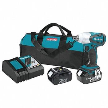 MAKITA Impact Wrench Cordless Compact 18VDC, 4NNJ5