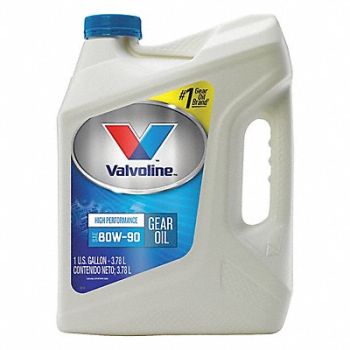 VALVOLINE Gear Oil High Performance 1 Gal 80W-90, 4NPK8