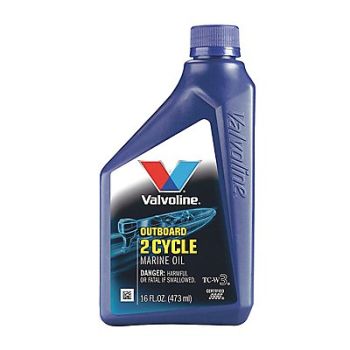 VALVOLINE 2-Cycle Engine Oil Synthetic Blend 16oz, 4NPN8