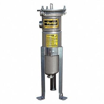 PARKER Bag Filter Housing 41 H 7 5/8 Dia, 4NVC8