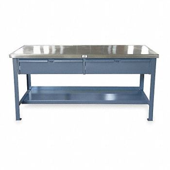 STRONG HOLD Workbench SS 72 W 36 D, 4NWF1