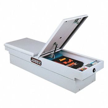 CRESCENT JOBOX Crossover Truck Box Steel White 71 in W, 4NY54
