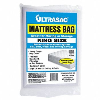 GRAINGER APPROVED Mattress Bag King 2 mil, 4NZF9