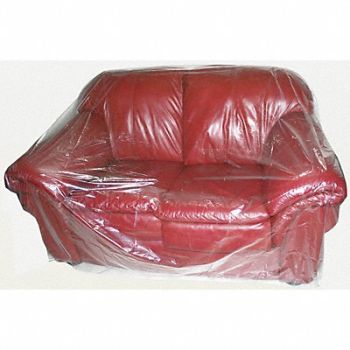 GRAINGER APPROVED Furniture Bag Love Seat 1 mil 50 in W, 4NZG2